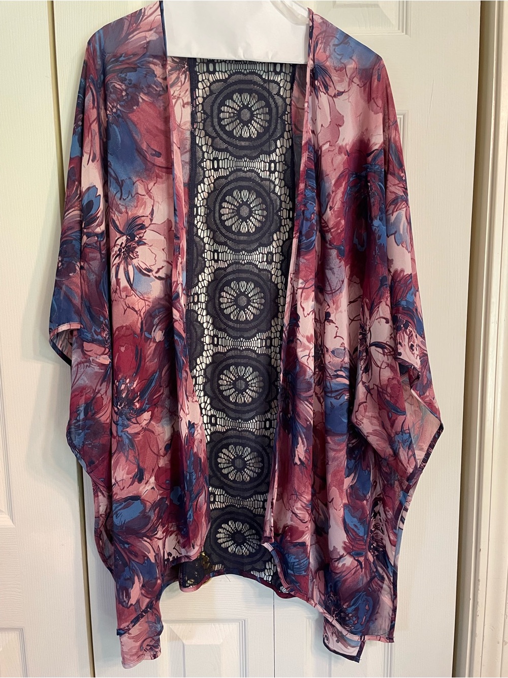Sami & Jo Navy Blue Lace Top